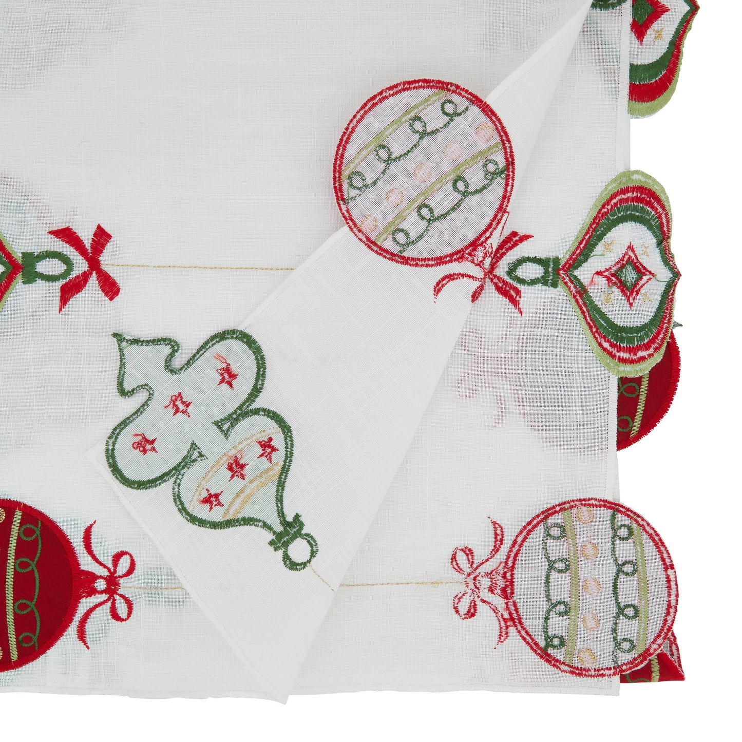 Embroidered Ornaments Runner