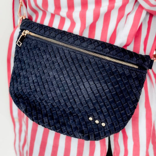 Suede Westlyn Woven Bum Bag