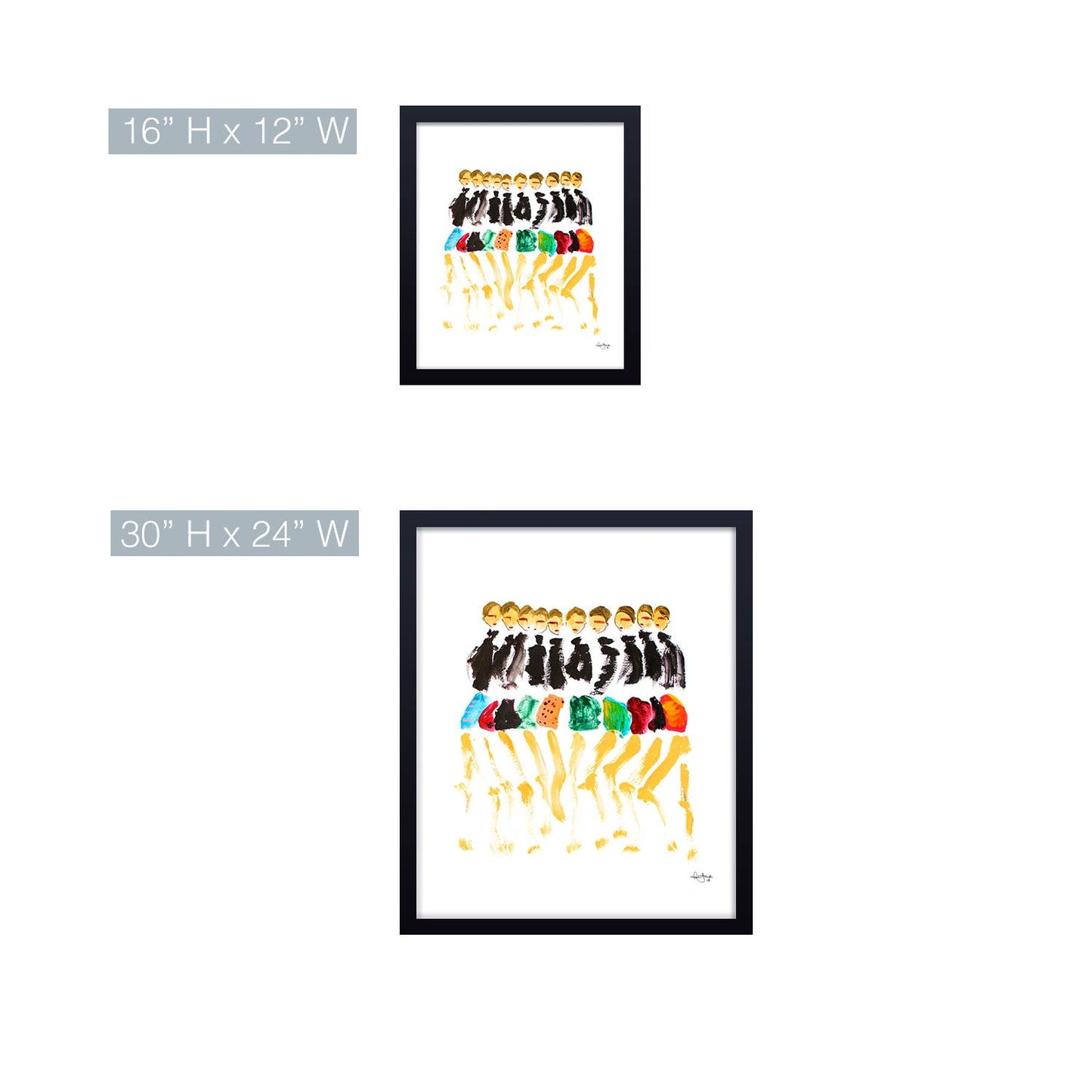 'Model Love' Framed Print Wall Art by Chauncey Jacks