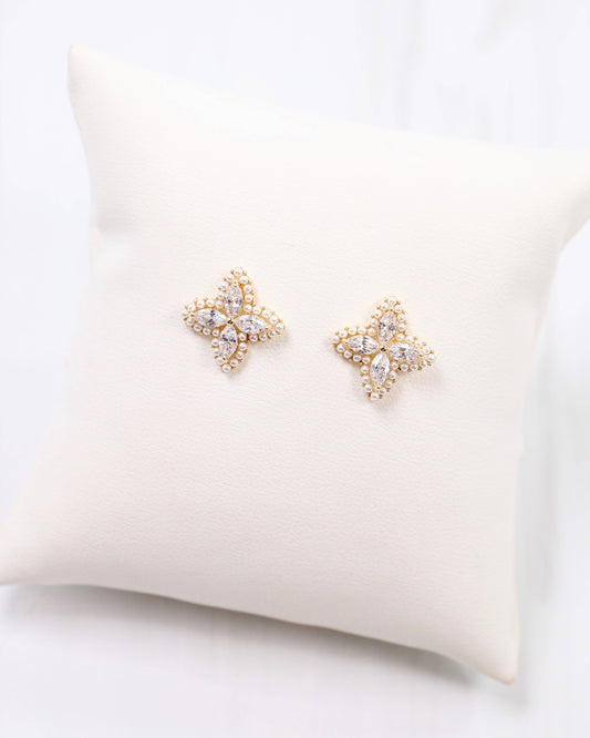 Westminster Crystal Stud Gold