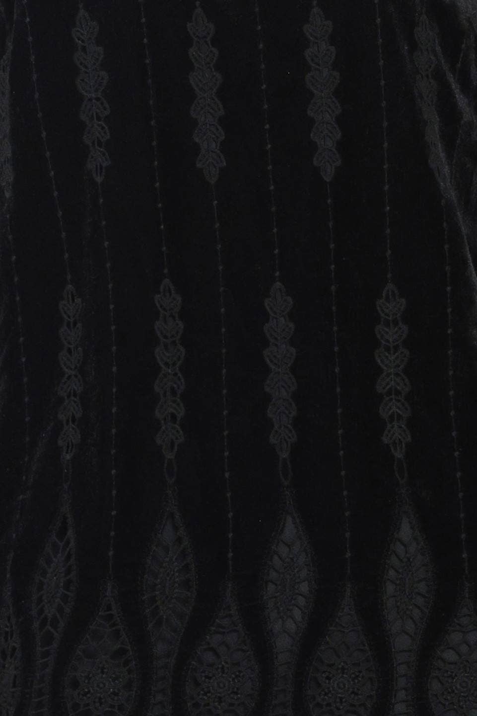 A textured velvet mini dress