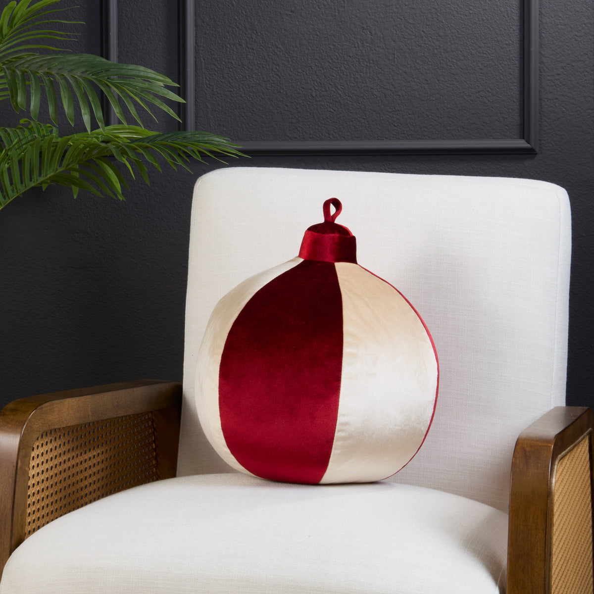 Ornament Shaped Throw Pillow
