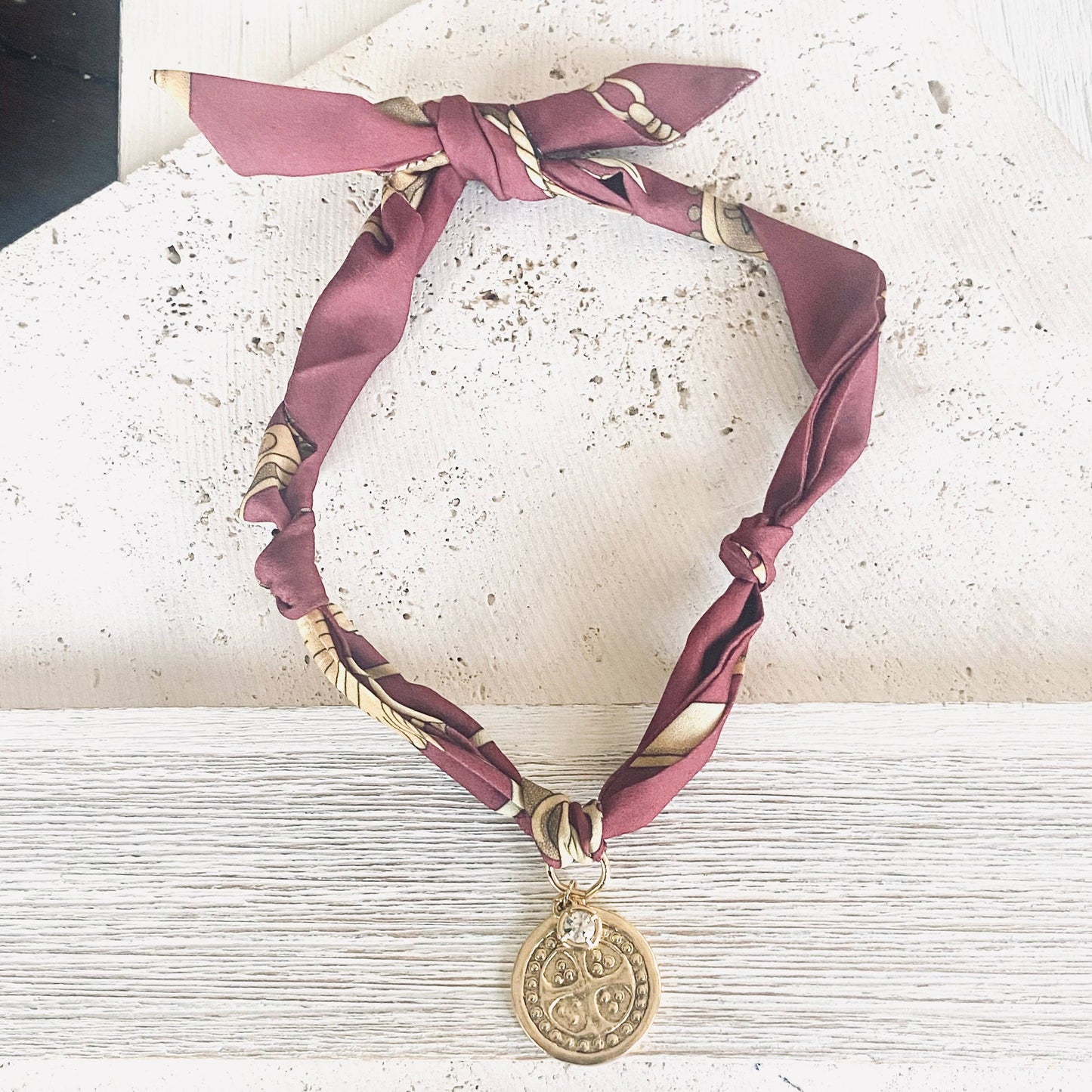 Scarf necklace charms pendants spring summer 2025