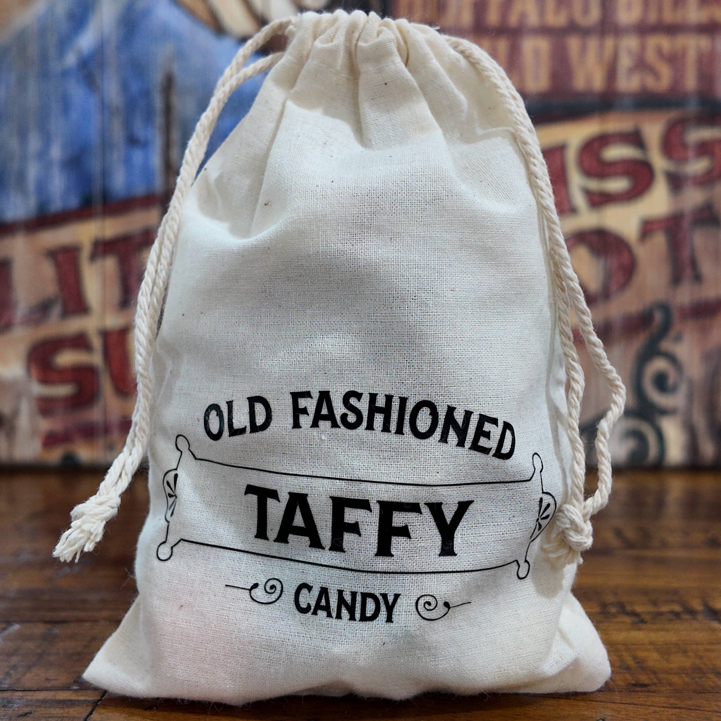 Salt Water Taffy Candy with Decorative Cloth Bag (4 oz.)