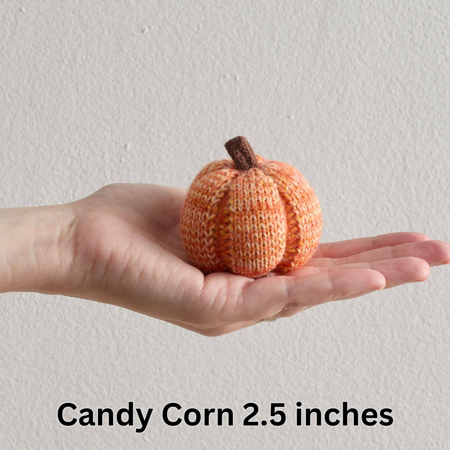 Cozy Knit Pumpkins, variegated yarns, unique autumn colors