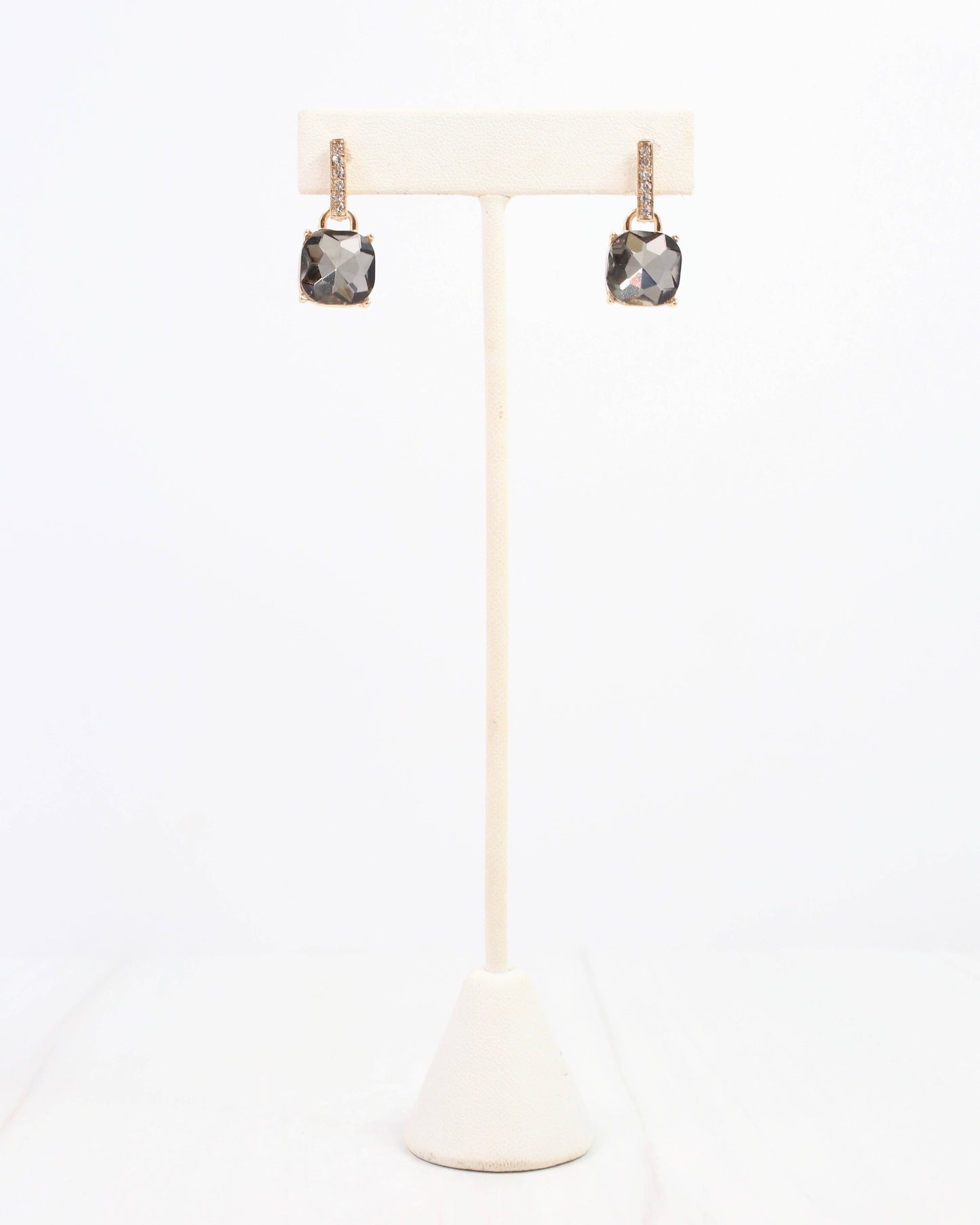 Jonell CZ Stone Earring Black Diamond