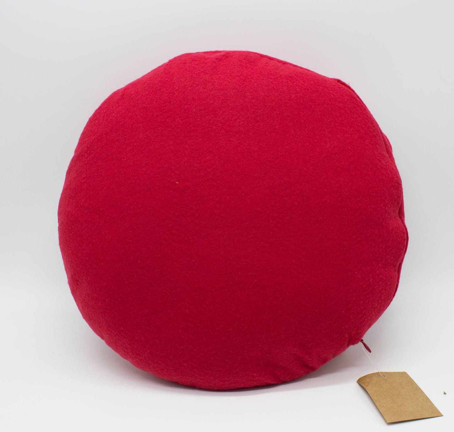 Red 3D Petals Rose Throw Pillow - 15" Round