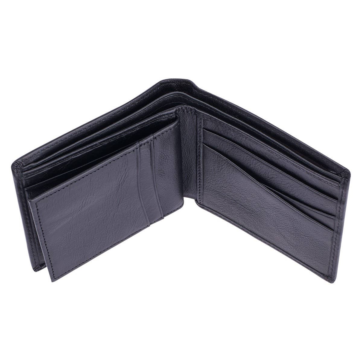 Genuine Leather Wallet Rhino Armor Black