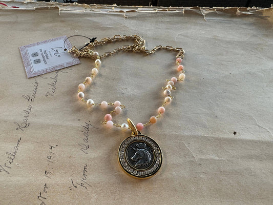 Sparkling Sovereign Unicorn Necklace