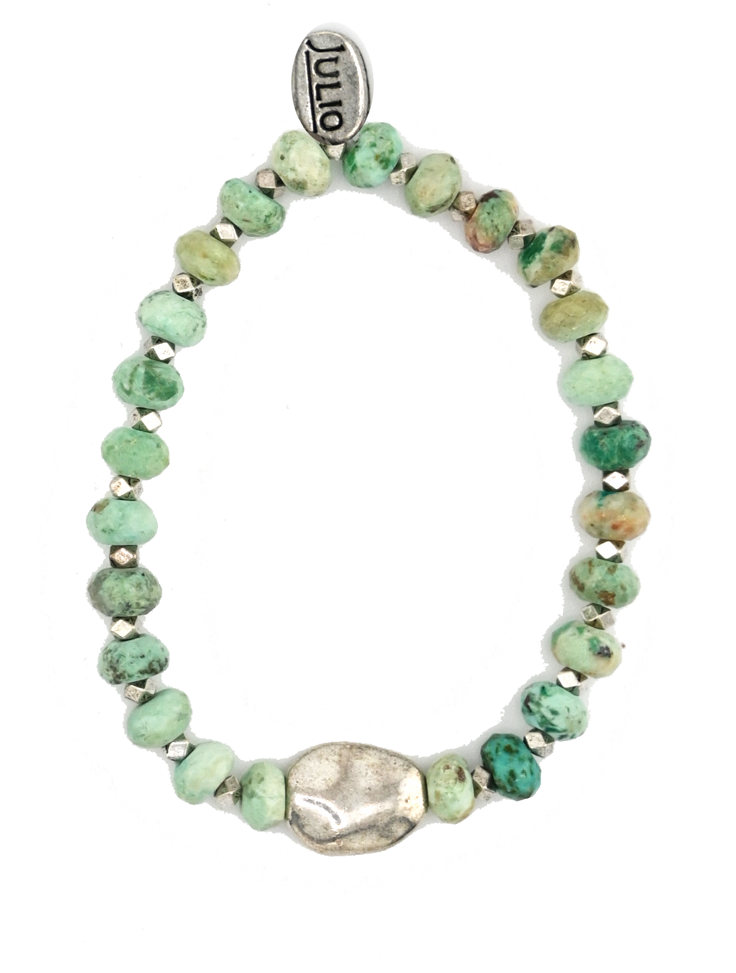 Sunlit Gemstone Rondelle Stretch Bracelet