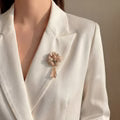 Vintage Gucci - GG Bee Vintage Silk Necktie Rosette Brooch