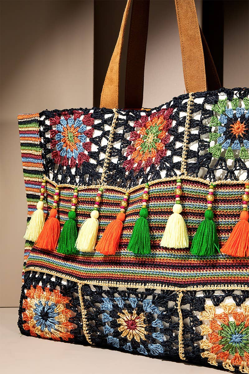 Hand Crochet Mumbai Garden Shoulder Bag