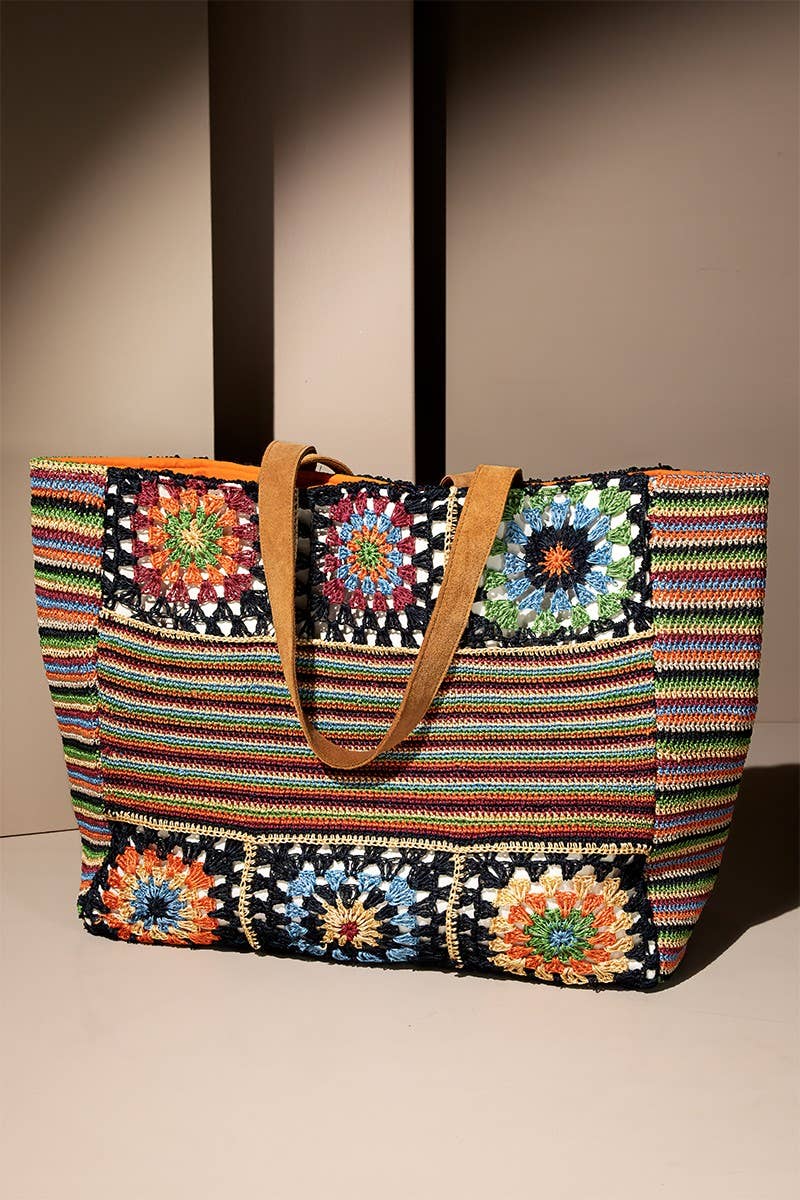 Hand Crochet Mumbai Garden Shoulder Bag