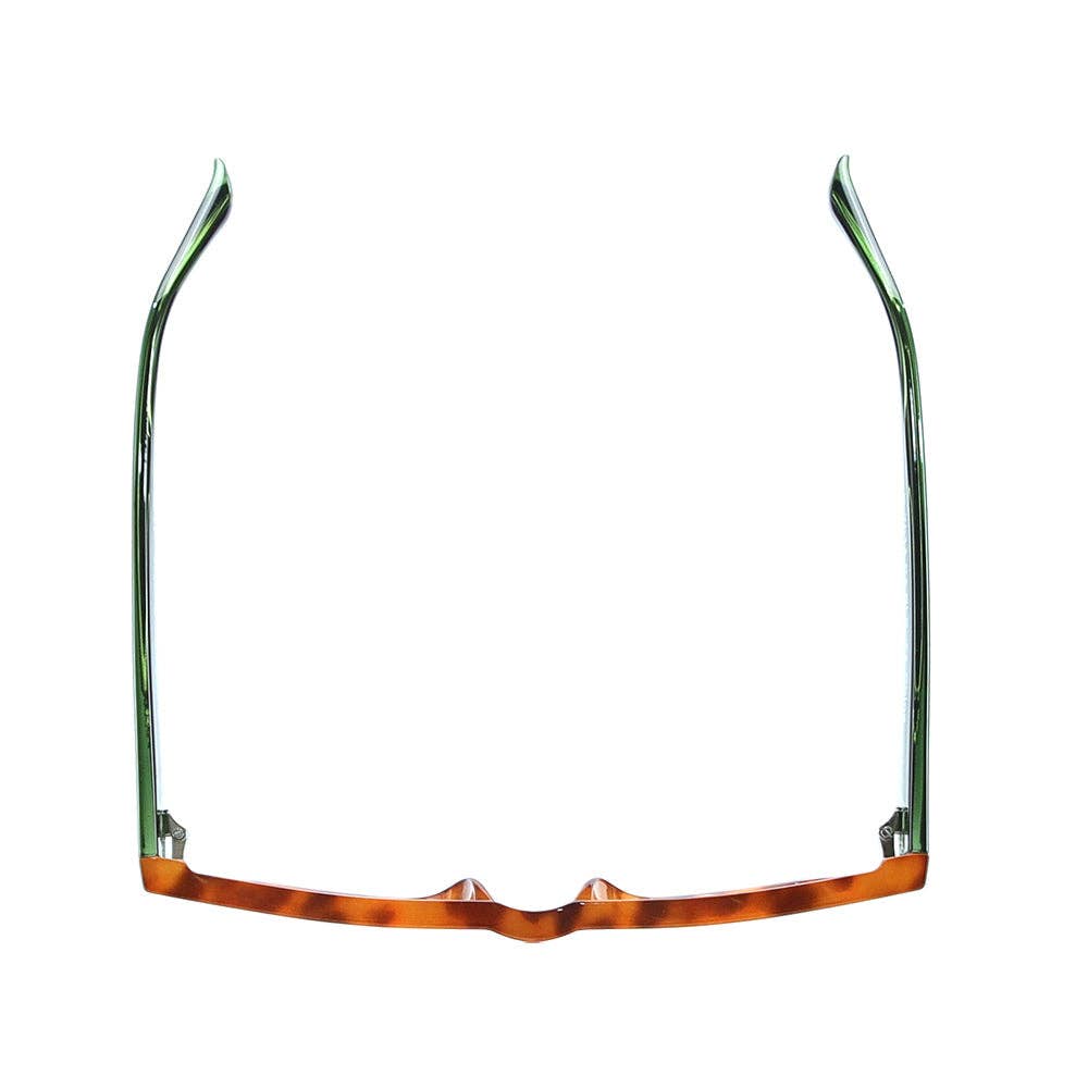 OLLIE | Amber Tortoise / Green | Blue Light Blocking