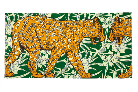 LEOPARD JUNGLE VOILE SHAWL/PAREO  