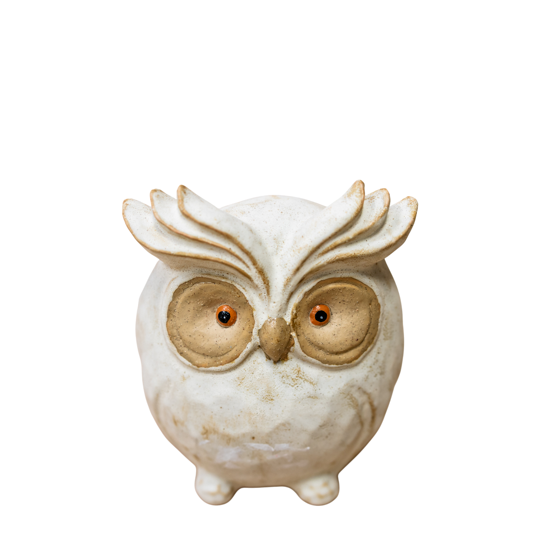 Ceramic Owl - 8" H