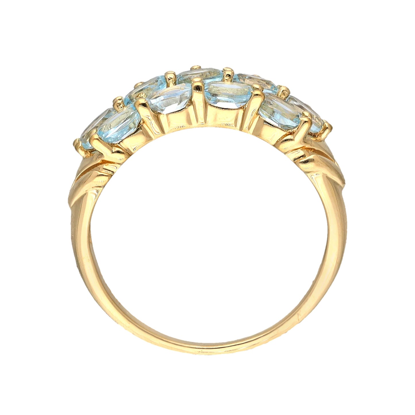 Sky Blue Topaz Gemstone Cocktail Ring