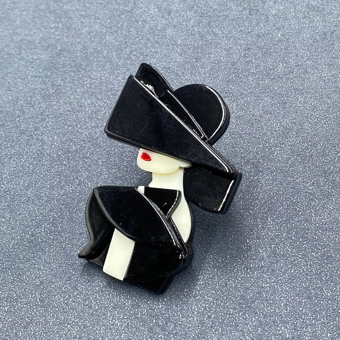 Modern Women Acrylic Brooch