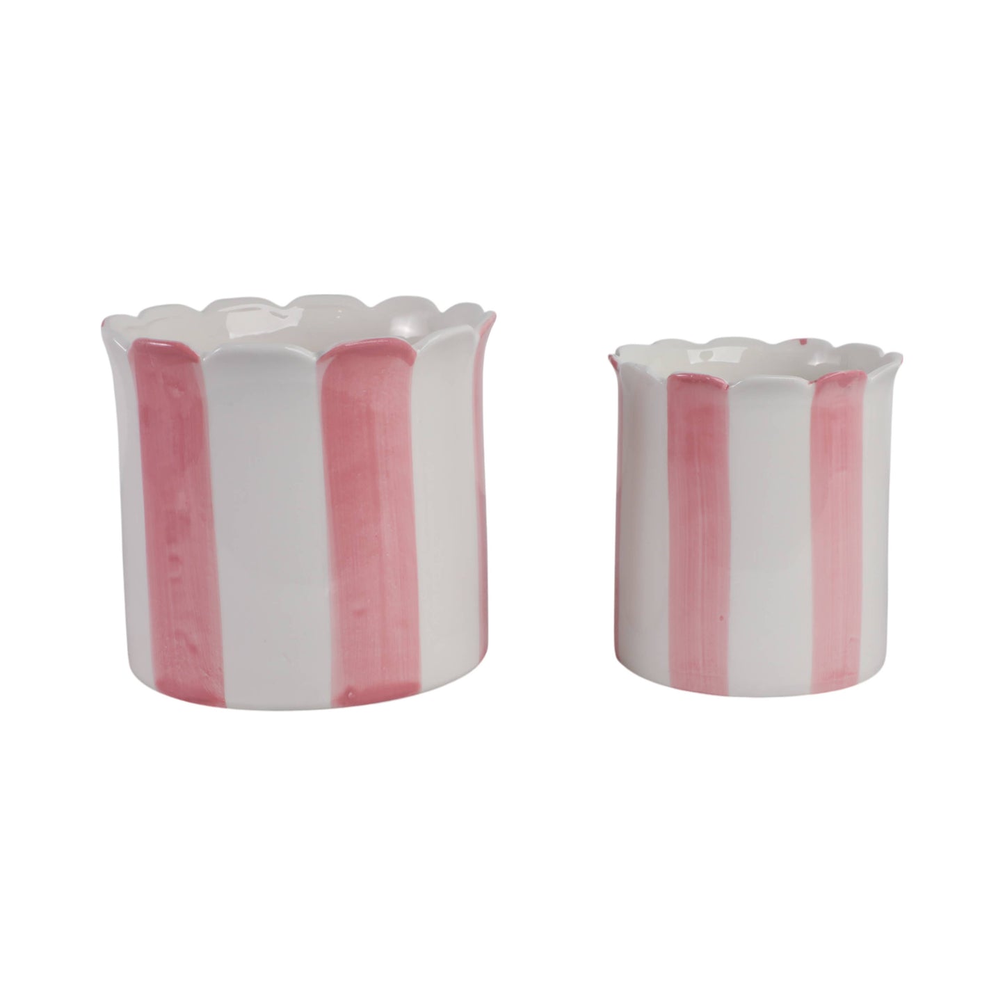 Pink Ceramic Striped Scallop,