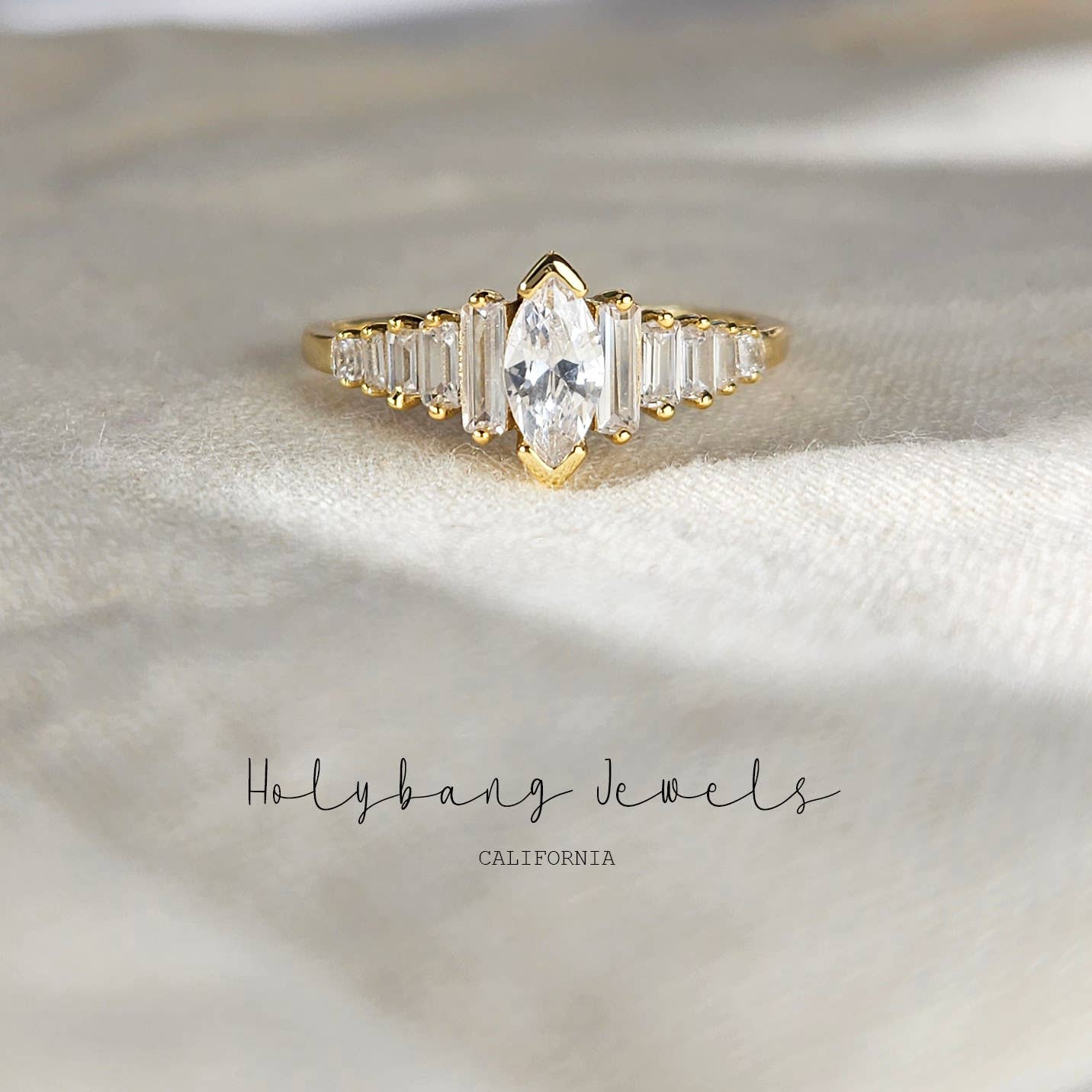 MARQUISE CUT ART DECO RING