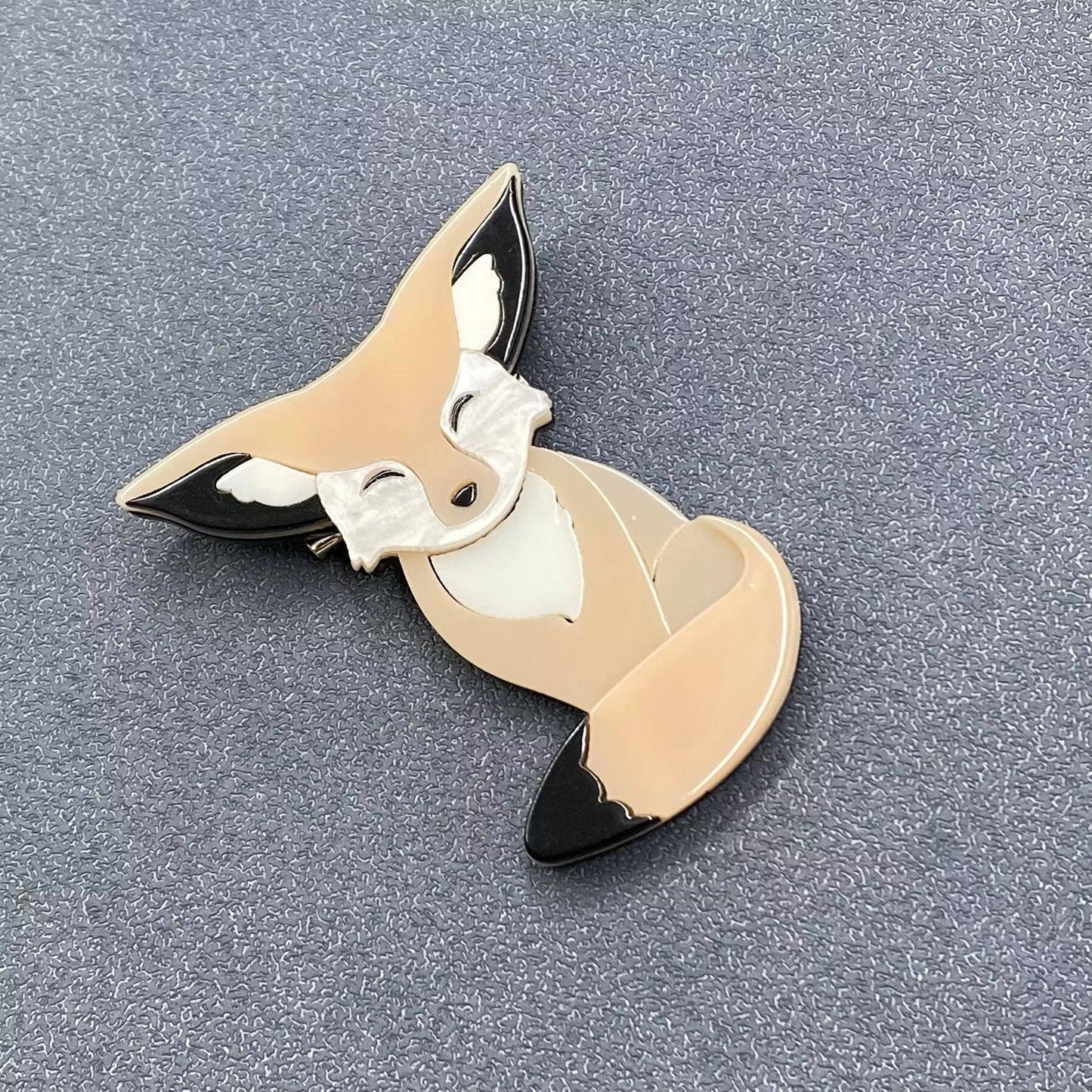 Acrylic Fox Brooch