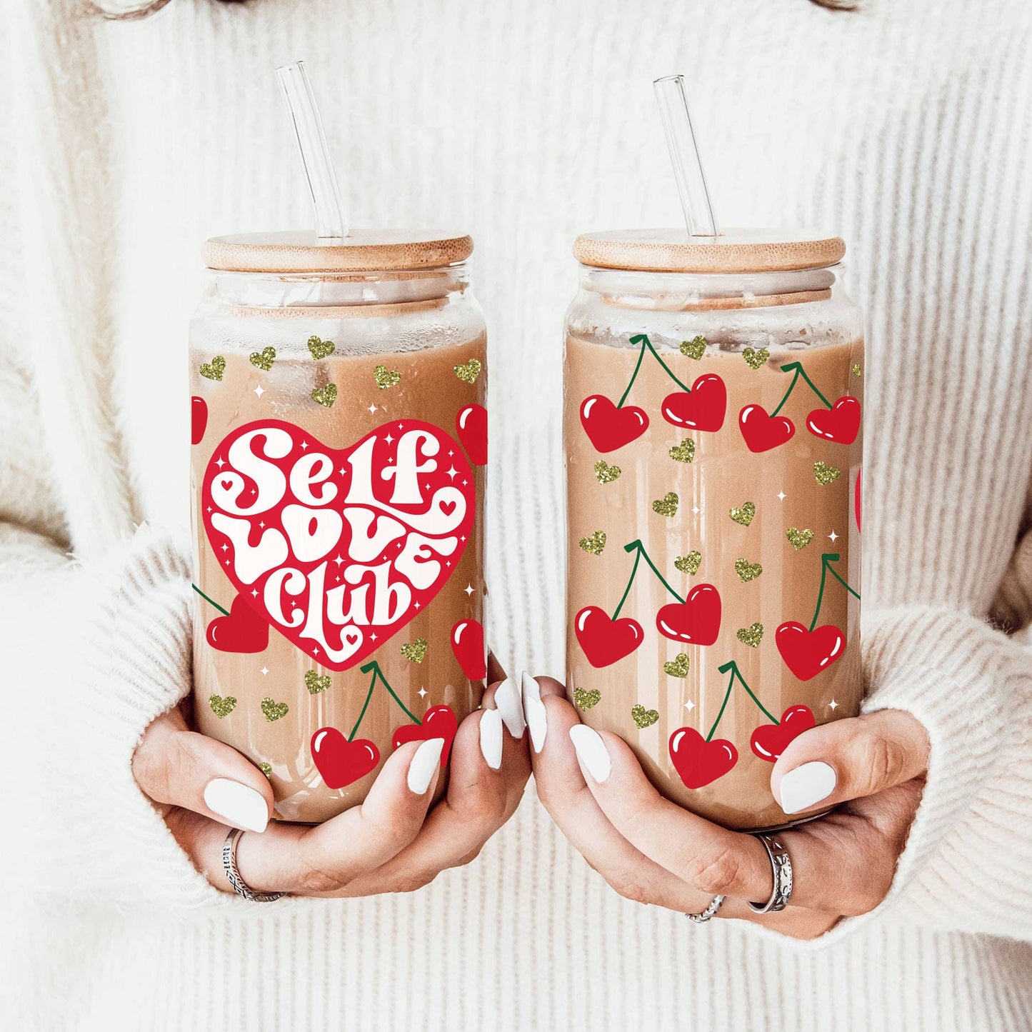 Valentines Day Gifts for Women Empowerment, Glass Tumblers