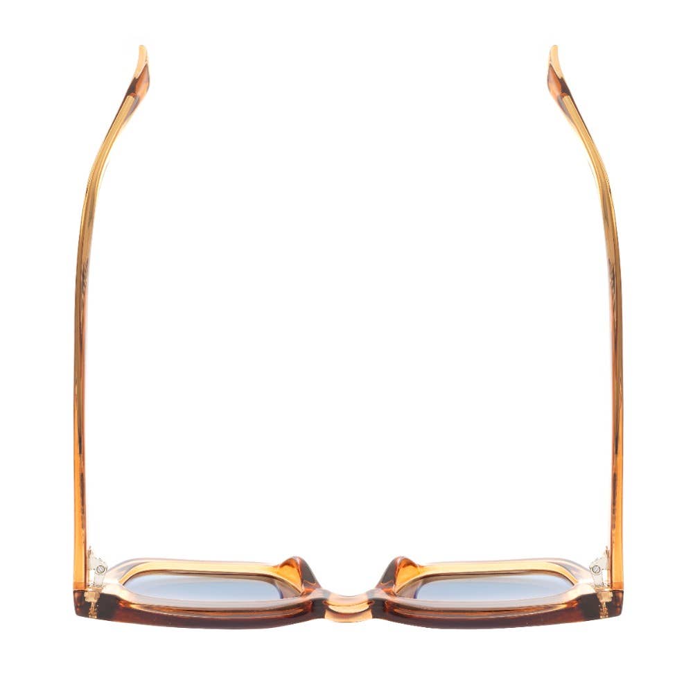 Sunglasses - RYE | Transparent Tan |  Blue Lens