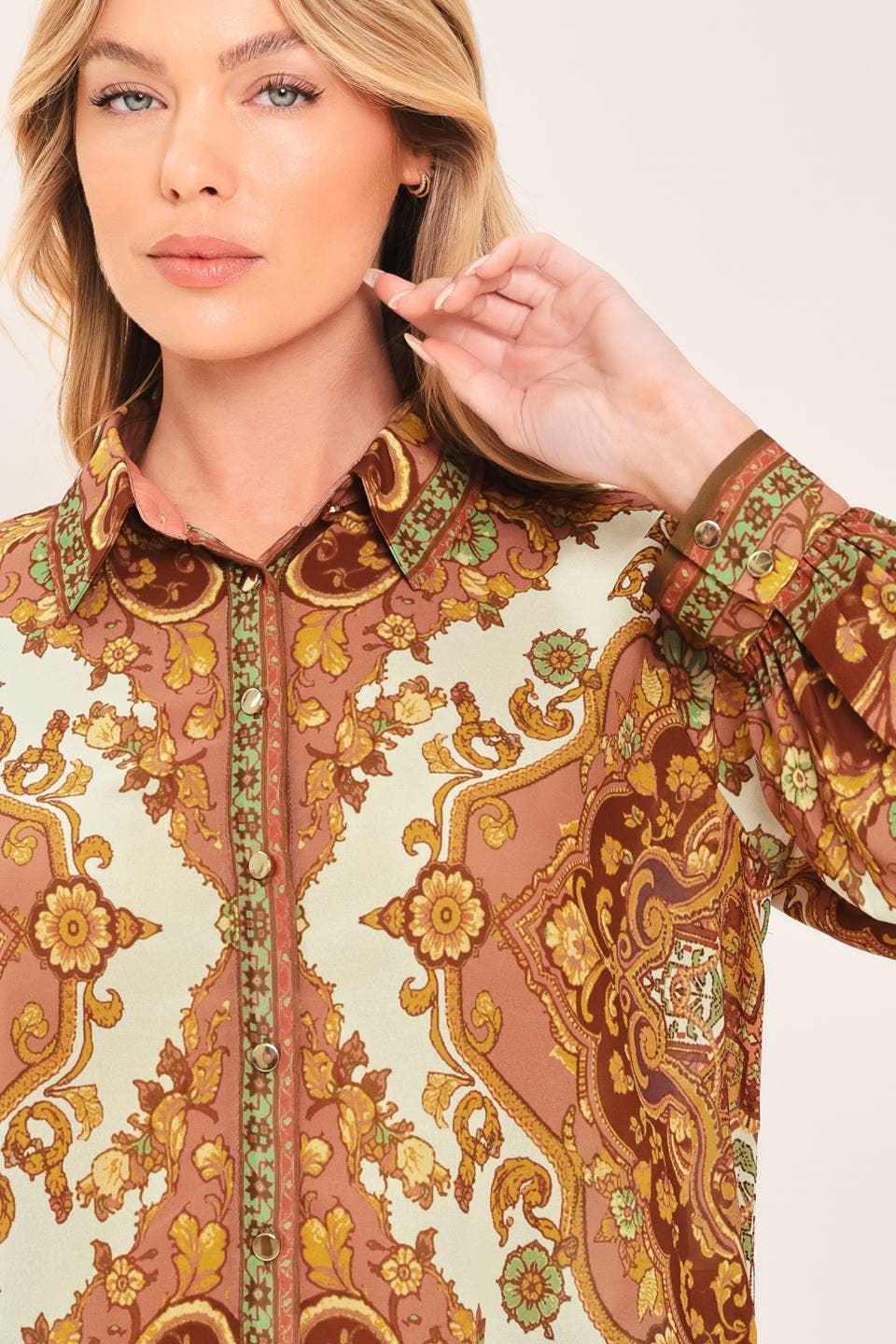 Vintage Baroque Woven Top