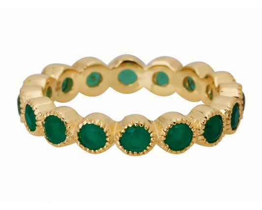 Green Onyx Band Ring Jewelry