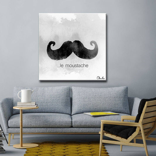 Le Moustache' by Olivia Rose Canvas Art