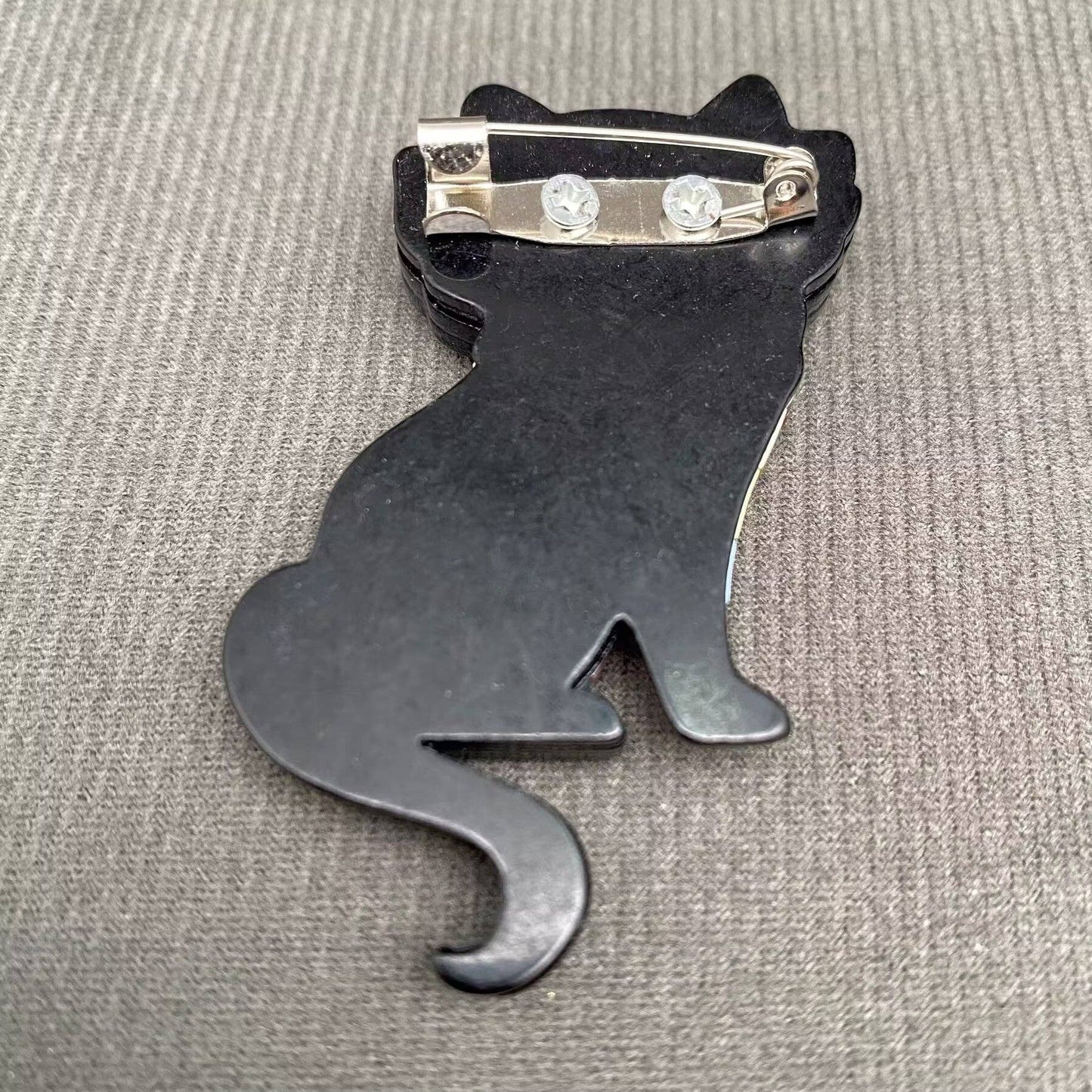 Colorful Acrylic Cat Brooch