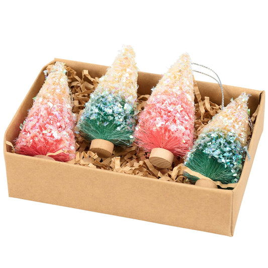 Retro Bottle Brush Tree Set