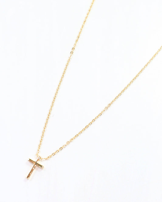 Tricia Cross Necklace Gold