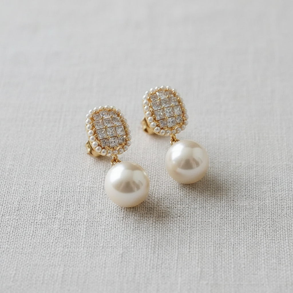 Elegant Pearl Drop Earrings