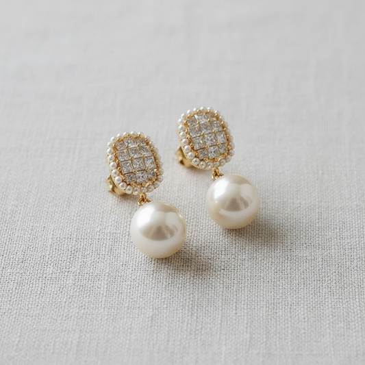 Elegant Pearl Drop Earrings
