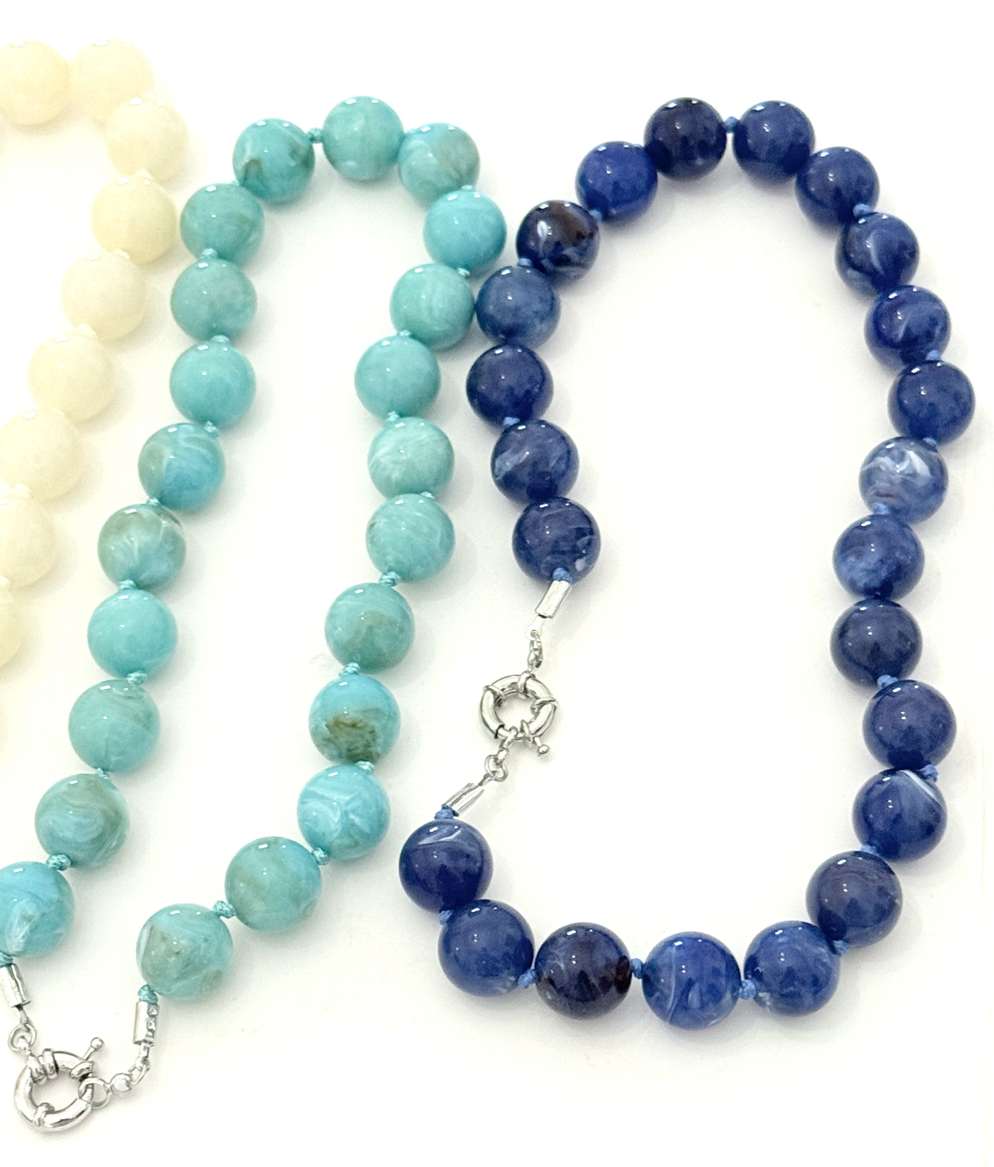 Été Beads Beaded Necklace with PVD sailor Clasp