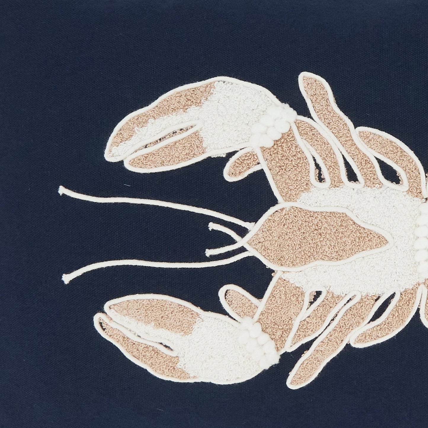 Embroidered Lobster Pillow