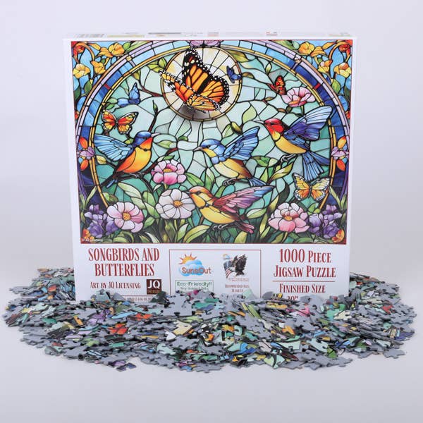 Songbirds and Butterflies 1000 Piece Puzzle
