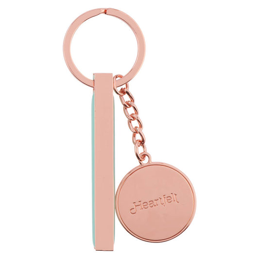 Keychain in Tin Pink Daisies Every Day