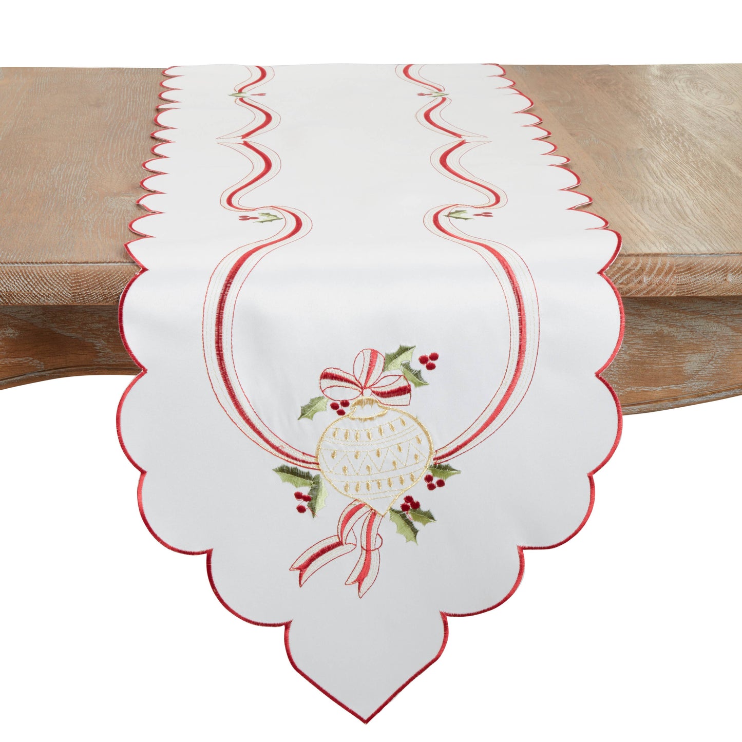 Embroidered Christmas Runner