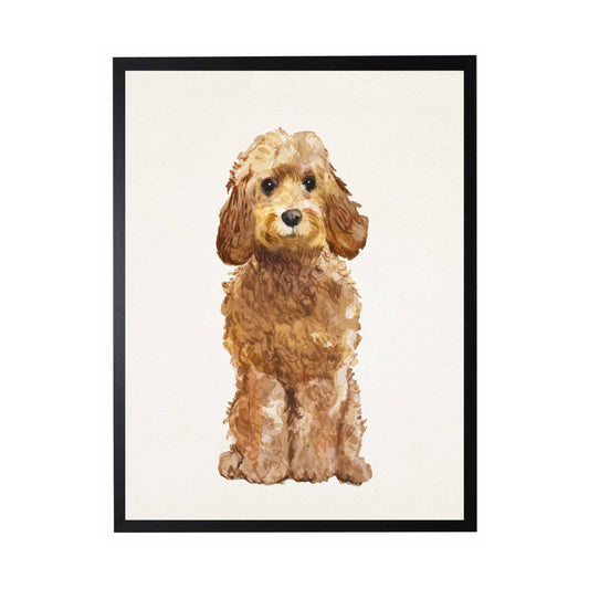 Watercolor Brown Cockapoo CCC