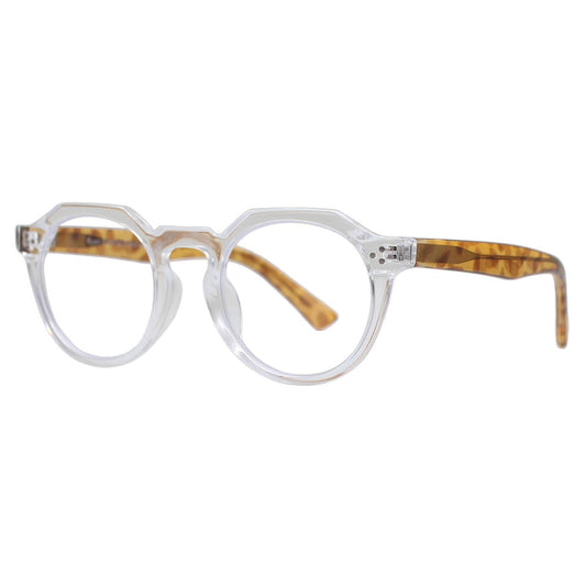 Readers - PARKER | Clear | Light Tortoise Temples | Blue Light