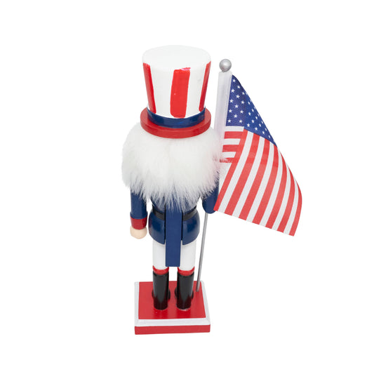 Bold Patriotic Nutcracker Displaying National Pride