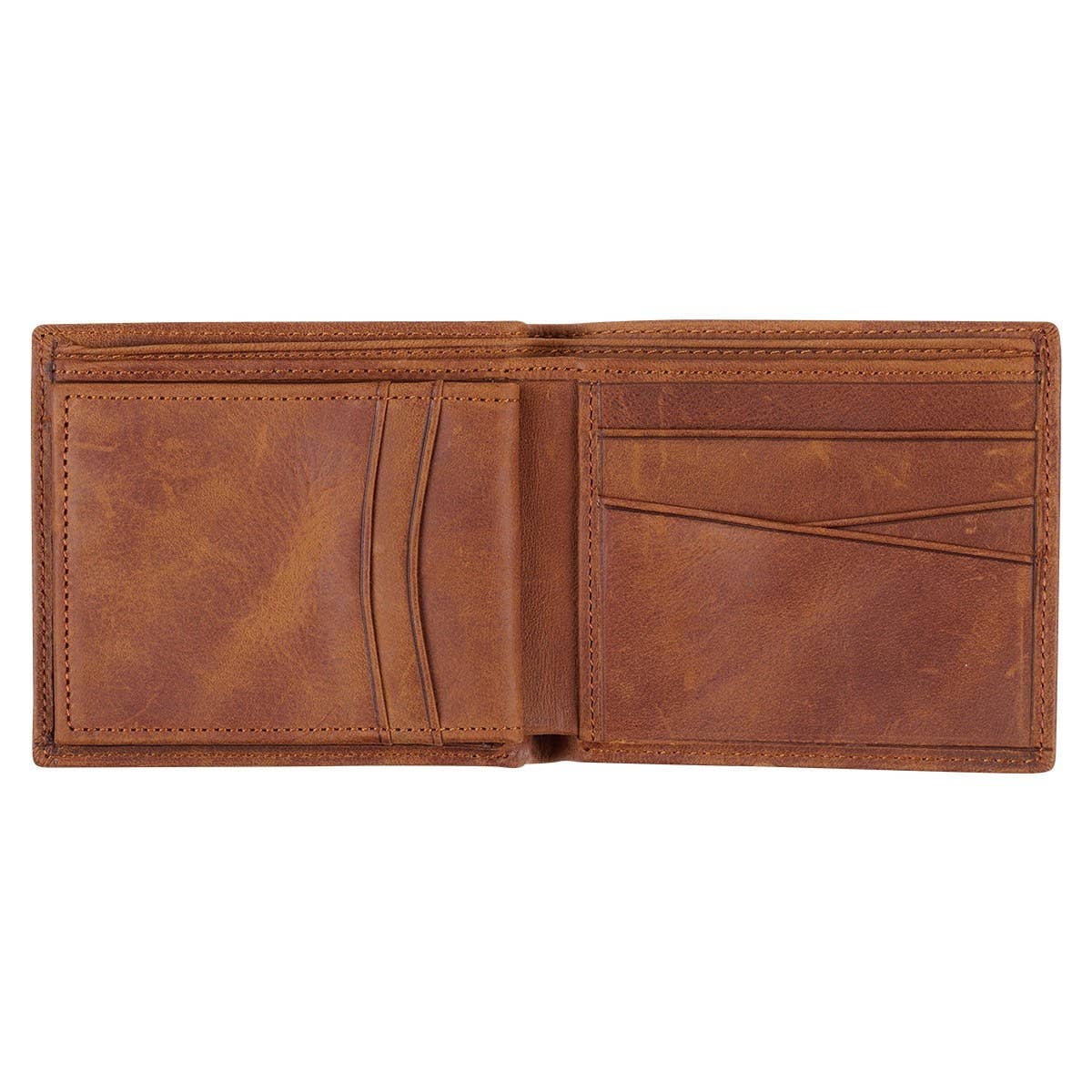 Genuine Leather Wallet Rhino Armor Lt Brown