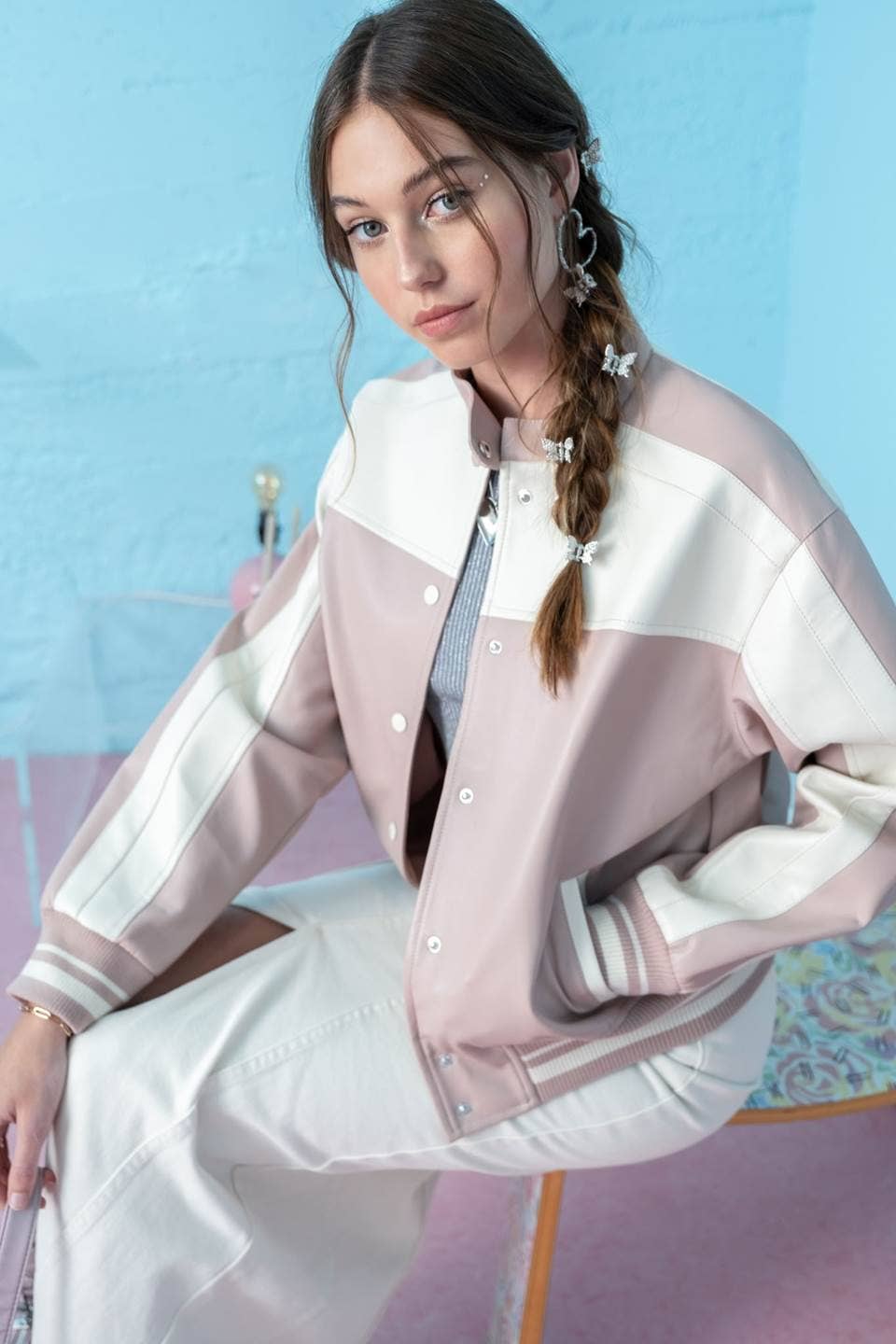 COLORBLOCK MOTO JACKET