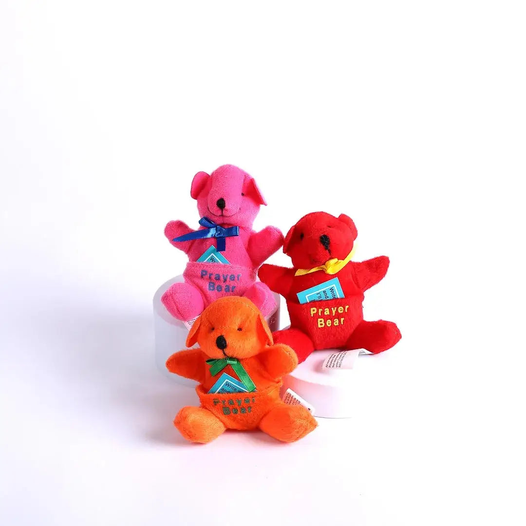 Plush Prayer Bear W/Pocket