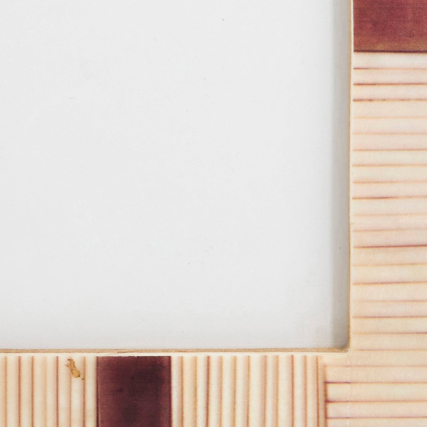 Artisan Ribbed Bone Photo Frame
