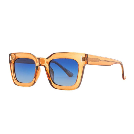 Sunglasses - RYE | Transparent Tan |  Blue Lens