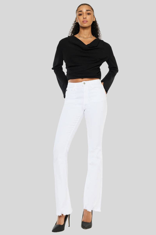 OPEN PACK HIGH RISE BOOTCUT JEANS-KC11259WT