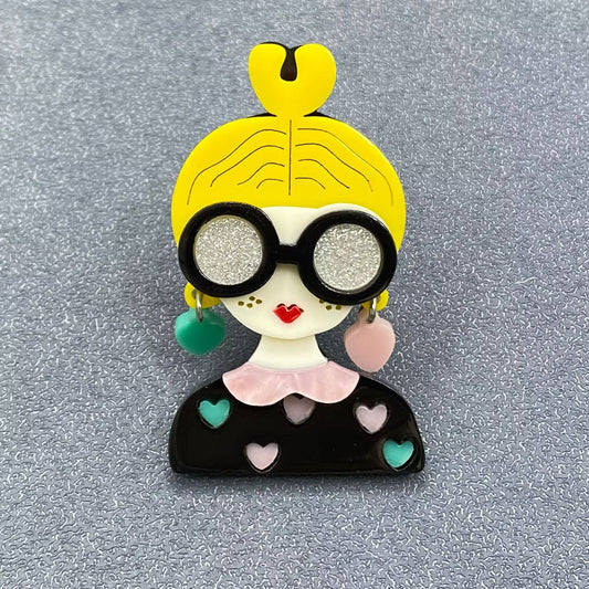 Creative Beauty Acrylic Brooch